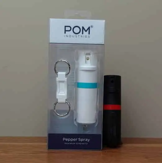 POM Peppers Sprays with a clip and keychain