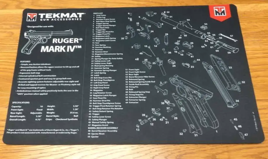 TekMat for Ruger 2245 Cleaning Mat